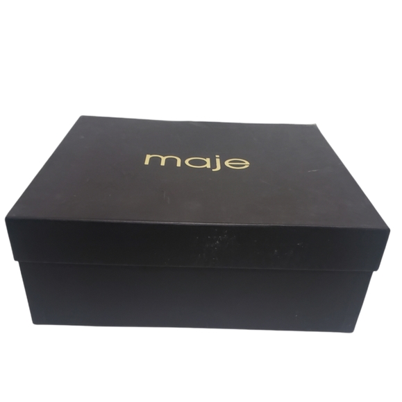 Maje Fortuna Studded Leather Boots Black SOLD OUT ONLINE Women's 39 - Picture 4 of 16